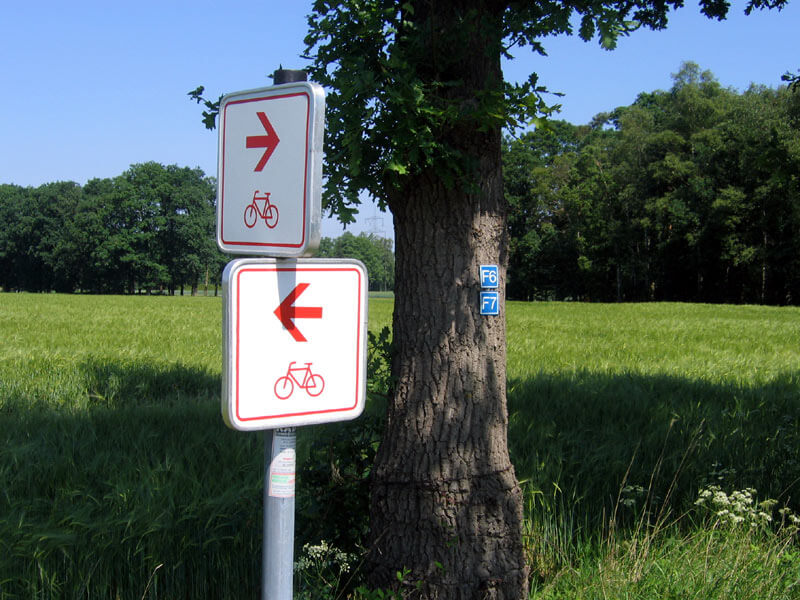 Radwegbeschilderung NRW